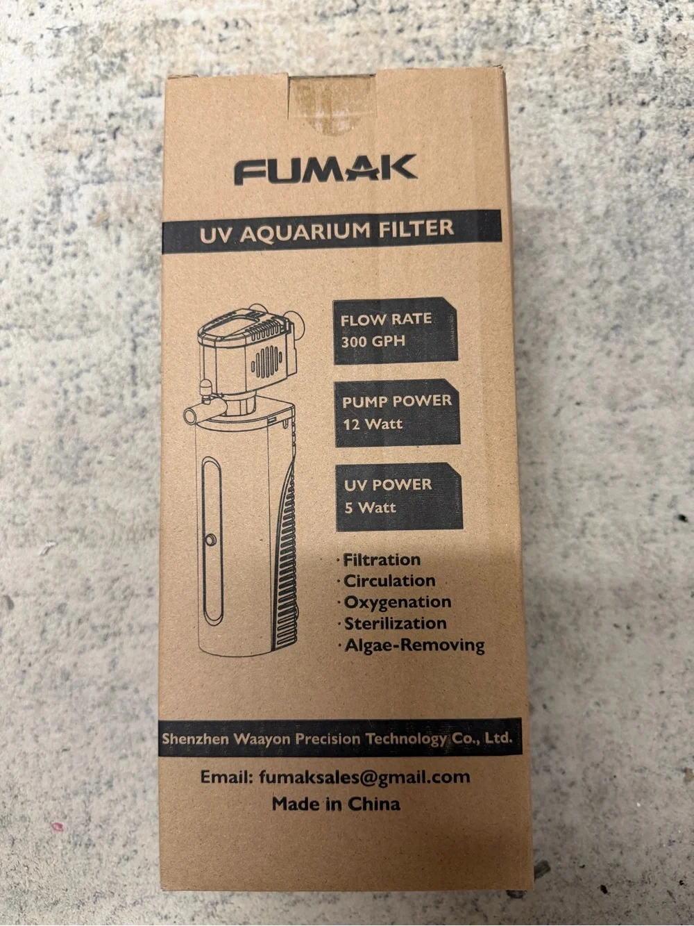 Fumak UV Aquarium Filter - NWT